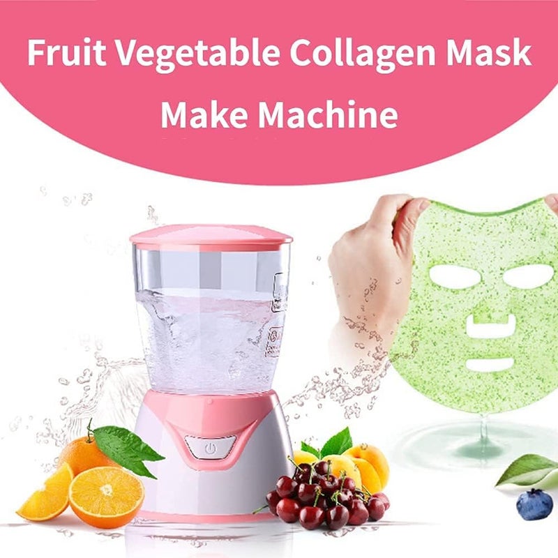 woobles Face Mask Machine, Facial Treatment DIY Natural Fruit Vegetable Mask, Mini DIY Automatic Facial Cream Making With 32Pcs Mask Making Collagen Capsules SPA Skin Care - Image 4
